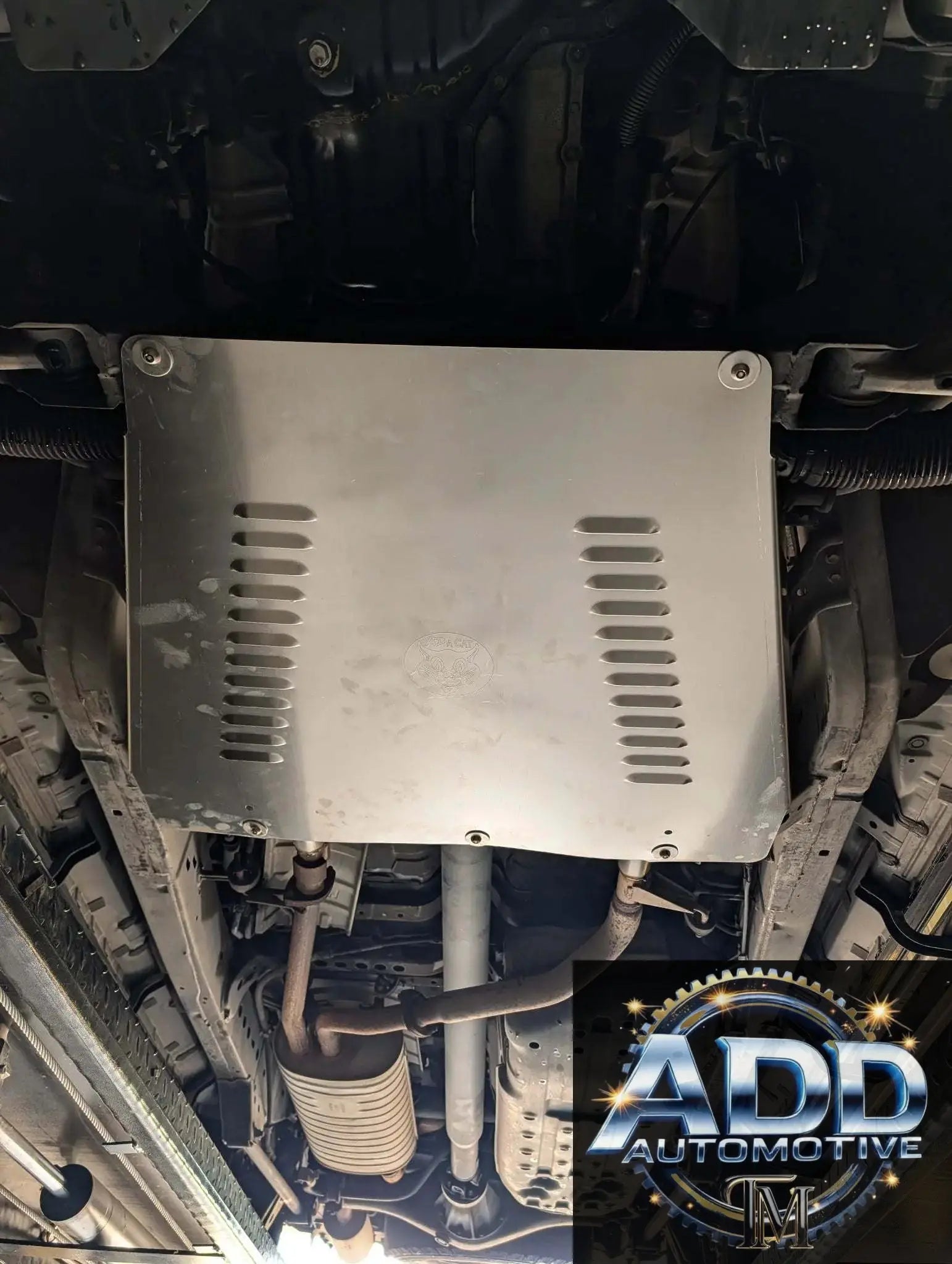 2000-2007 Toyota Sequoia catalytic converter shield skid plate underbody protection aluminum anti-theft