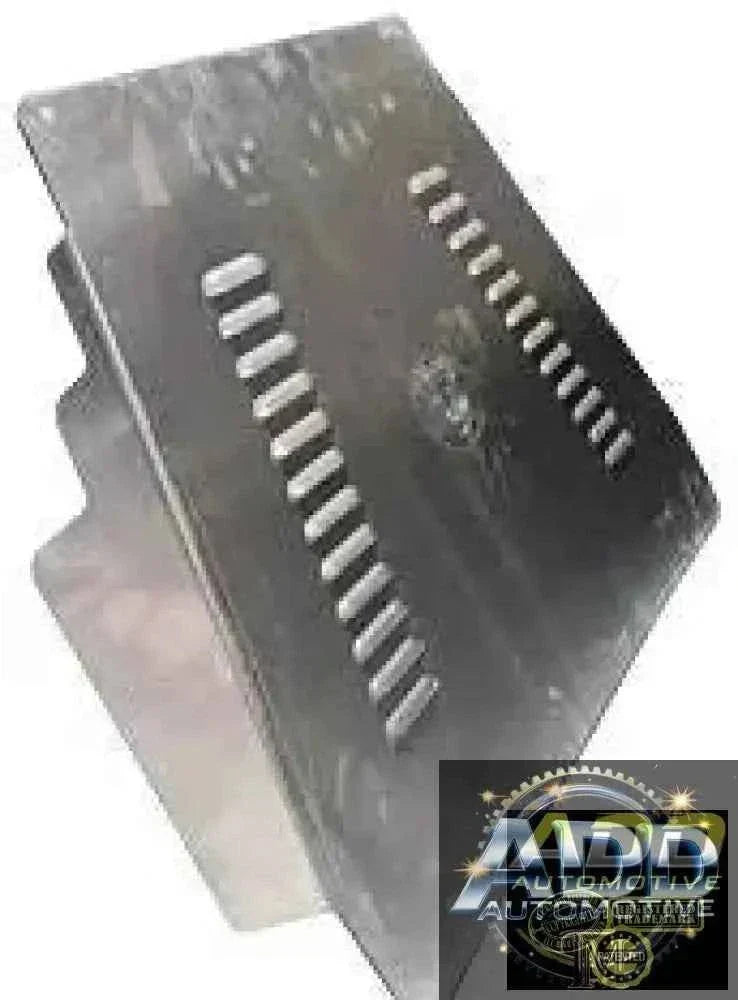 1999-2006 Toyota Tundra catalytic converter shield made of marine-grade aluminum with louvers and security bolts for theft protection and easy installation