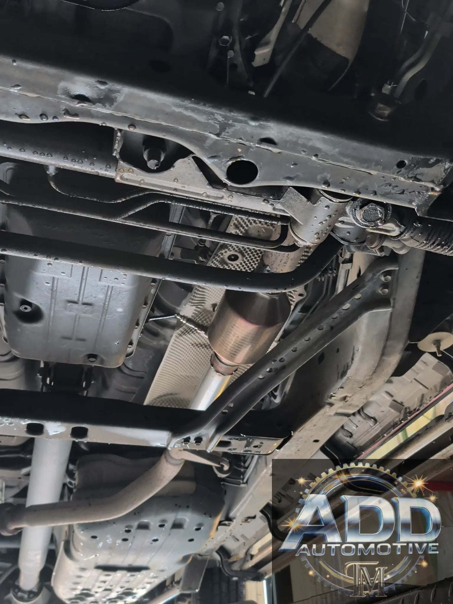 1999-2006 Toyota Tundra catalytic converter shield made of marine-grade aluminum with louvers and security bolts for anti-theft protection