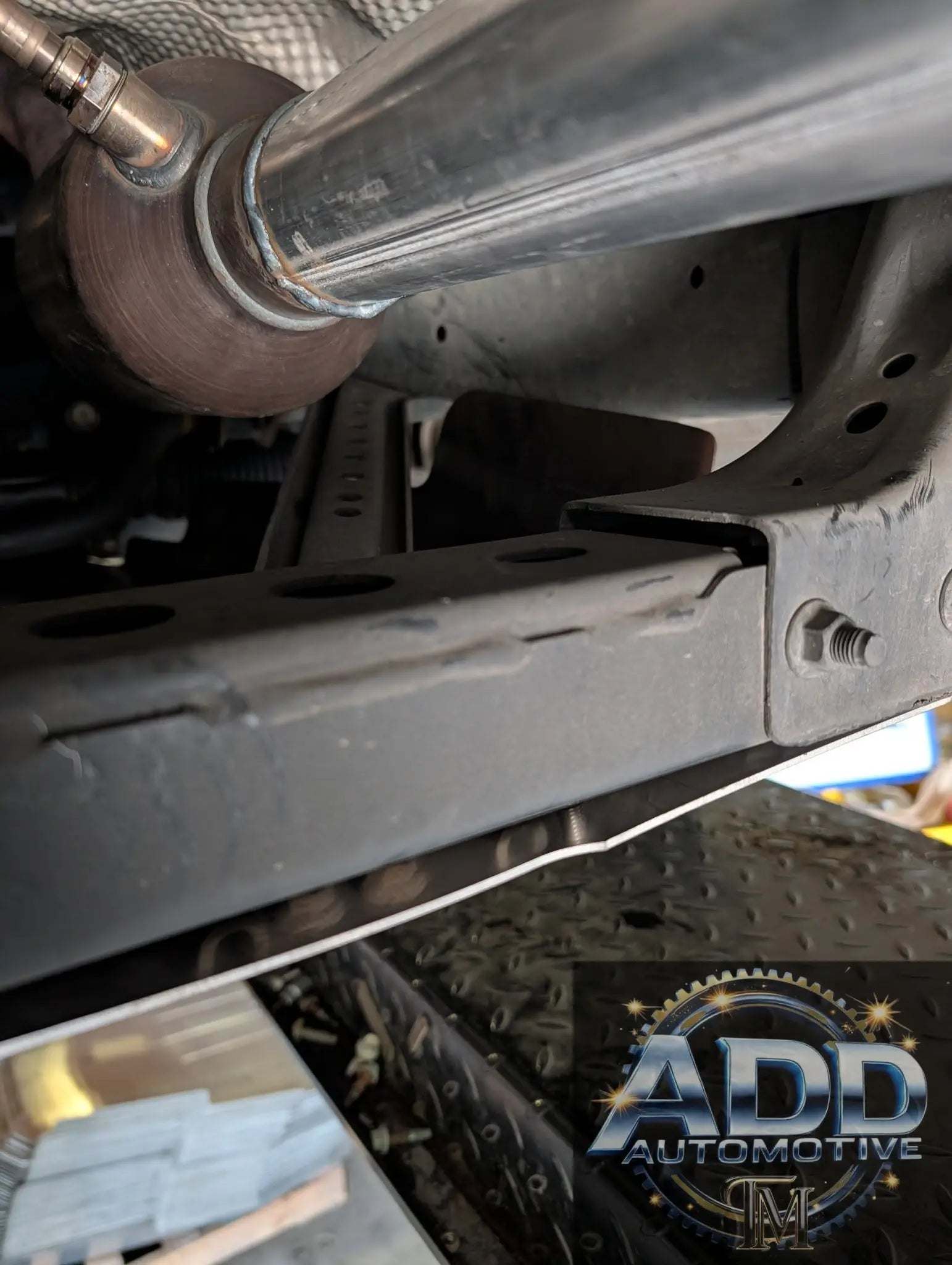 1999-2006 Toyota Tundra catalytic converter shield made of marine-grade aluminum with louvers and security bolts for anti-theft protection