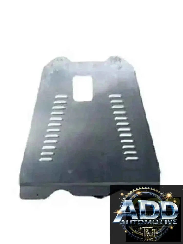 2005-2026 Ford F-150 catalytic converter shield with louvered ventilation and security bolts, marine-grade aluminum, bolt-on design