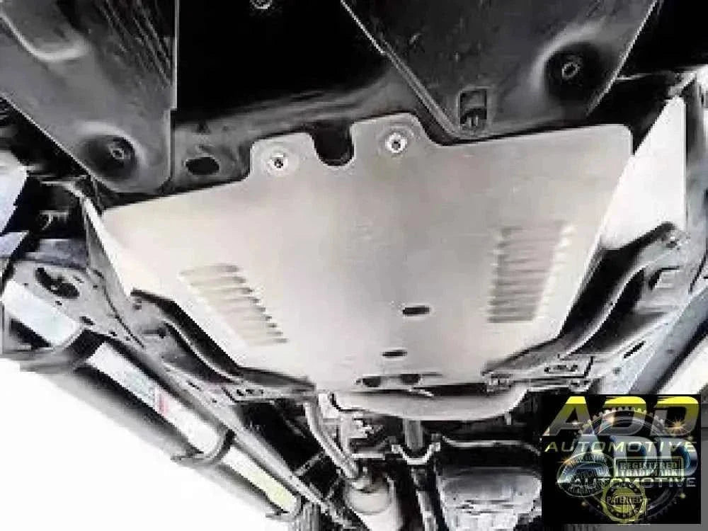 2016-2023 Toyota Tacoma 4x4 catalytic converter shield with marine-grade aluminum and security bolts for theft protection