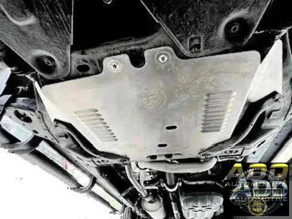 2016-2023 Toyota Tacoma 4x4 catalytic converter shield marine-grade aluminum anti-theft skid plate with louver vents and security bolts
