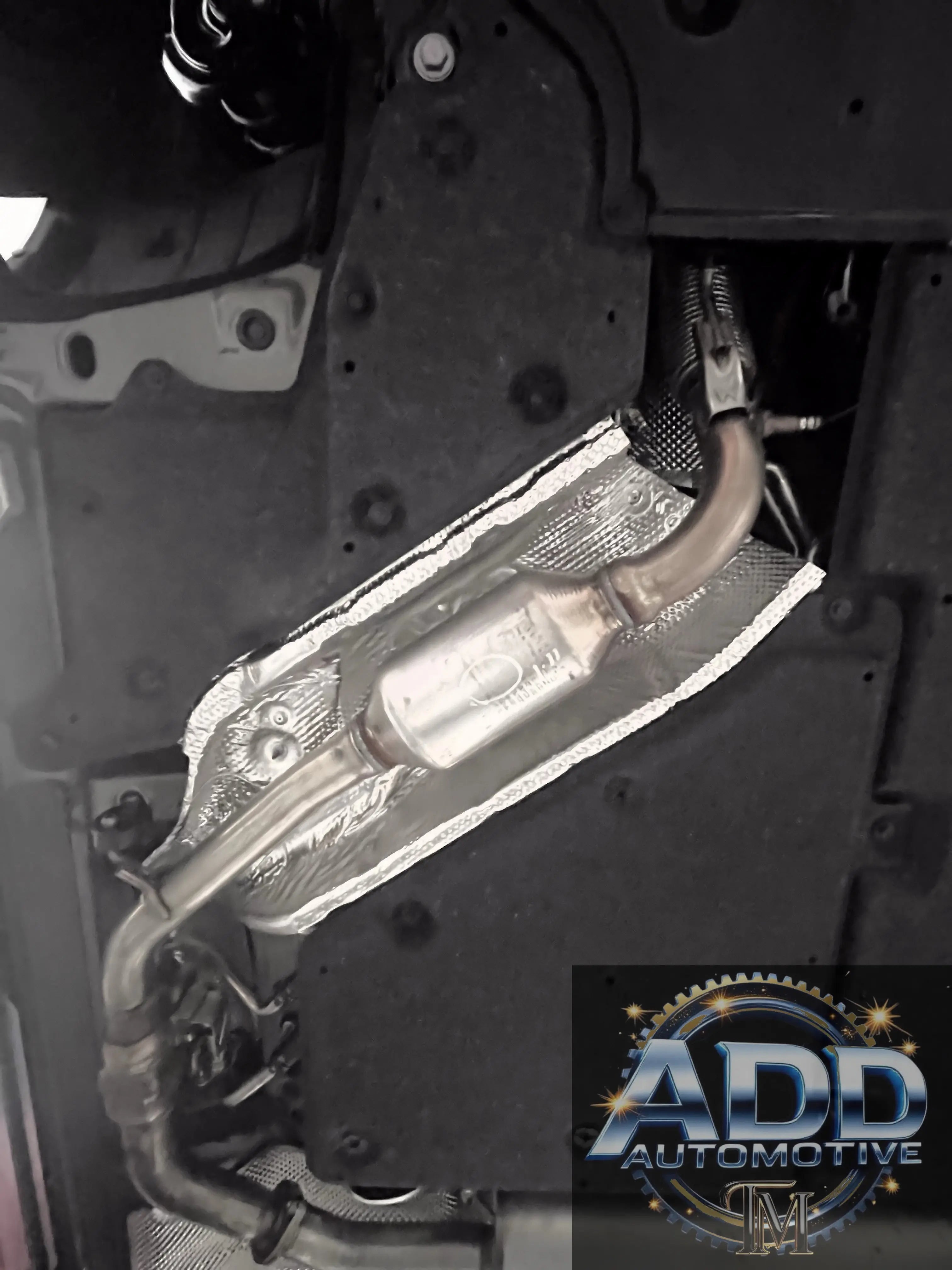 2021-2026 Toyota Sienna Hybrid catalytic converter shield made of marine-grade aluminum with anti-theft design