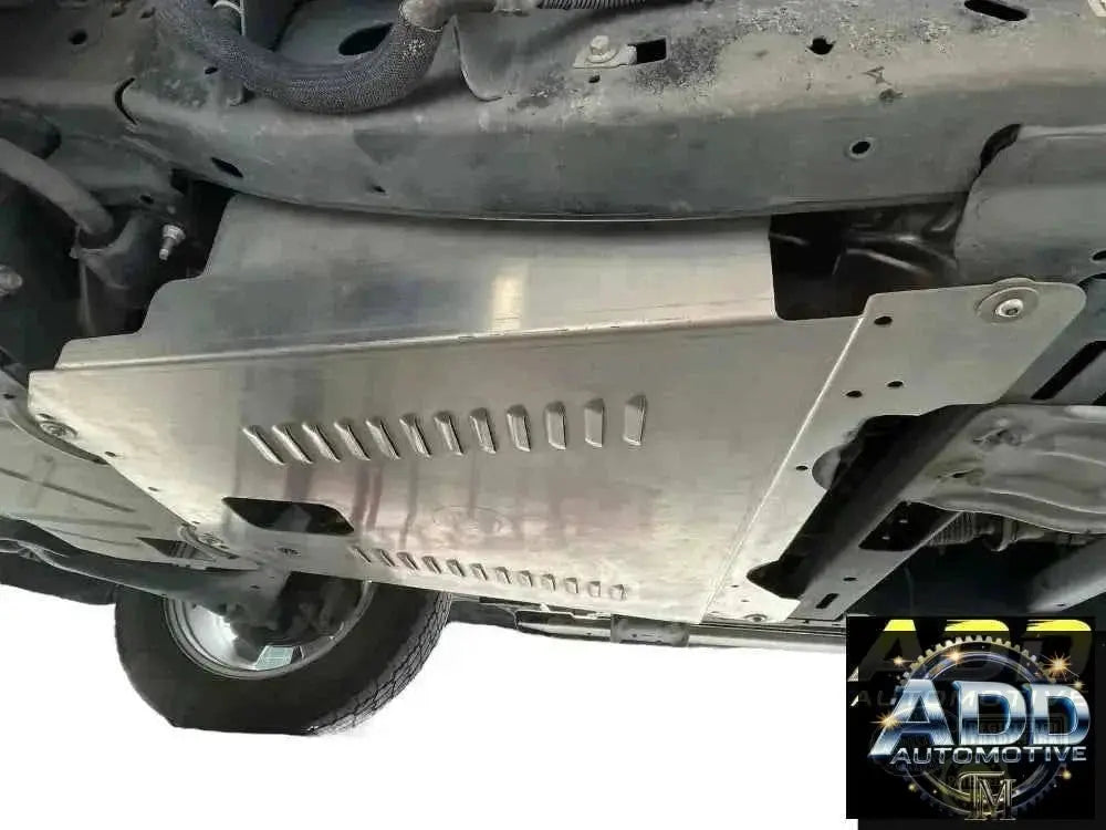 2021-2026 Ford F-150 Powerboost catalytic converter shield with aluminum anti-theft design and security bolts