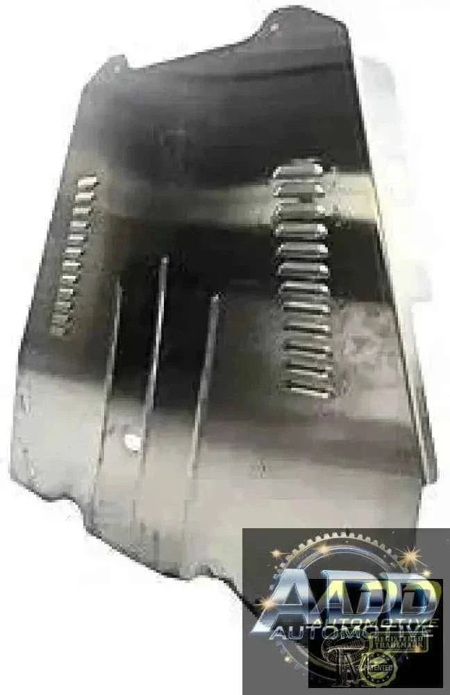 2023-2026 Toyota Sequoia Hybrid catalytic converter shield made of marine-grade aluminum with louvers and security bolts for theft protection and ventilation