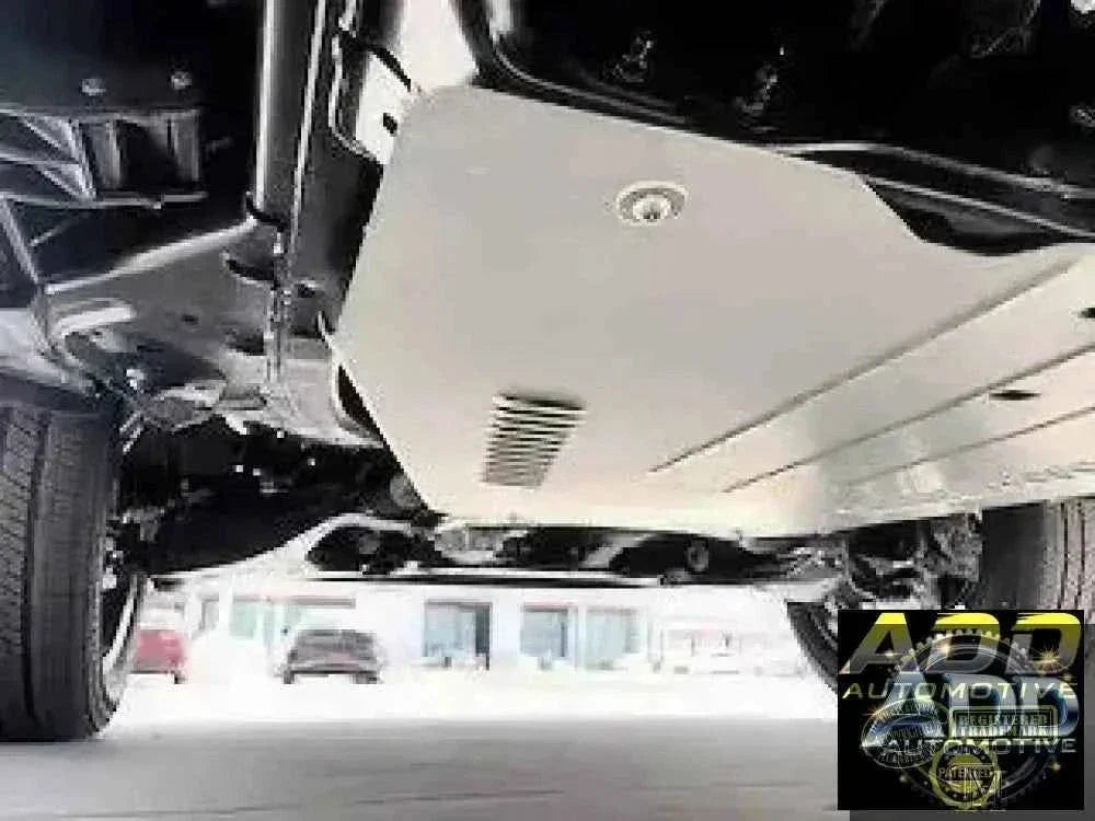 2023-2026 Toyota Sequoia Hybrid catalytic converter shield made of marine-grade aluminum with ventilation louvers and security bolts