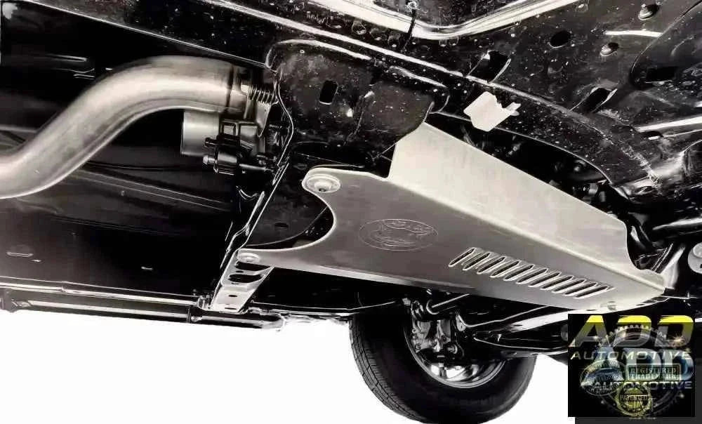 2024-2026 Toyota Tacoma catalytic converter shield with tamper-resistant bolts and louvered ventilation slots