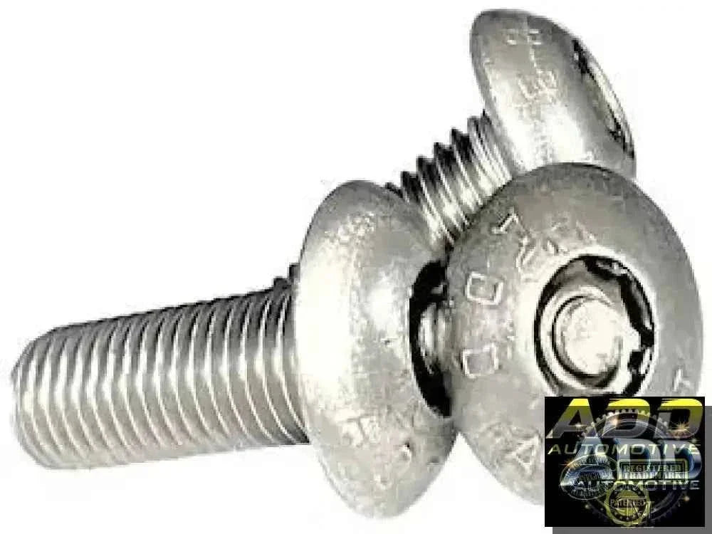 Patented 3/8 silver automotive security bolt with tamper-resistant design for vehicle anti-theft and catalytic converter shield applications