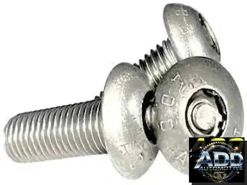 Silver tamper-resistant 3/8-inch security bolt for ADD A CAT catalytic converter shield installation