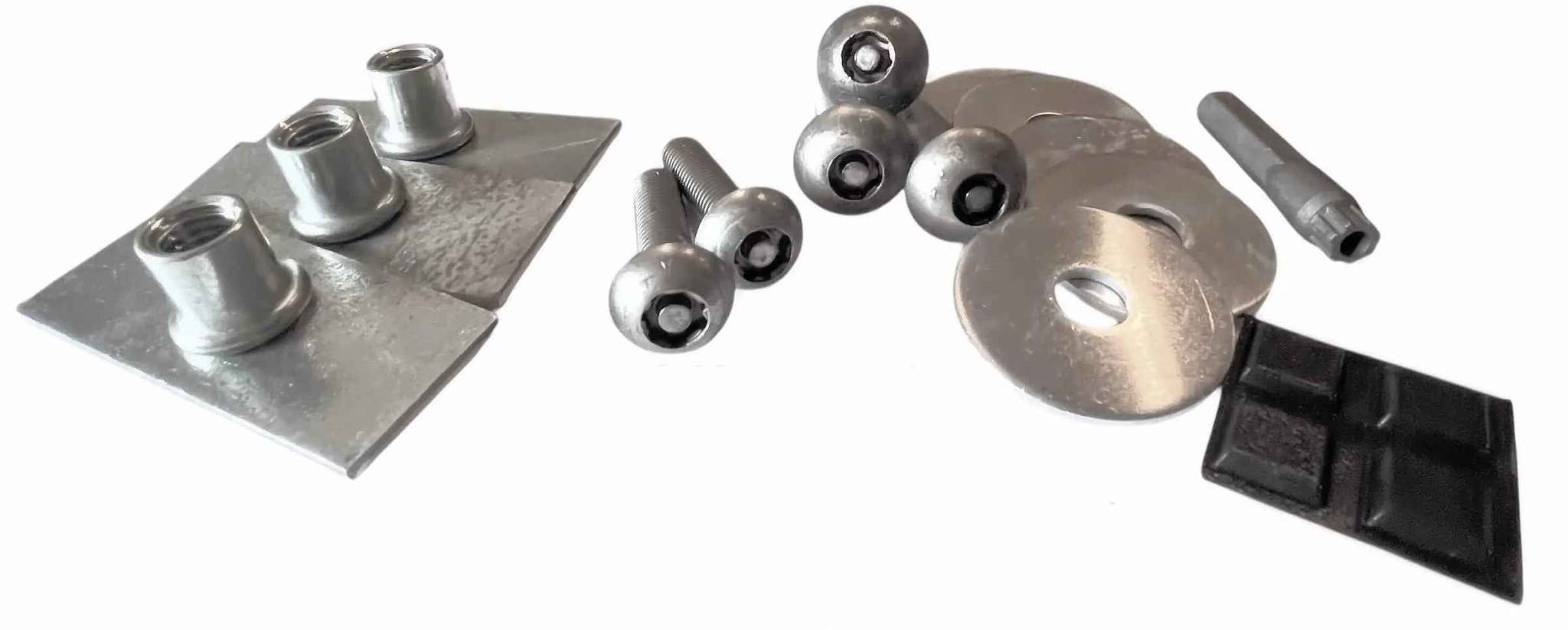 2022-2026 Tundra Cat Shield Hardware kit with patented security bolts and brackets for catalytic converter protection