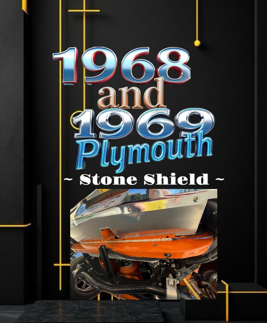 Plymouth Air Shield/ Stone Shield - Mopar 1968-1969 Models.