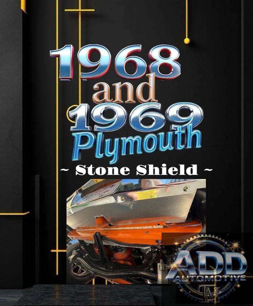 Plymouth Air Shield Stone Shield for 1968-1969 Roadrunner GTX Belvedere and Satellite with free shipping