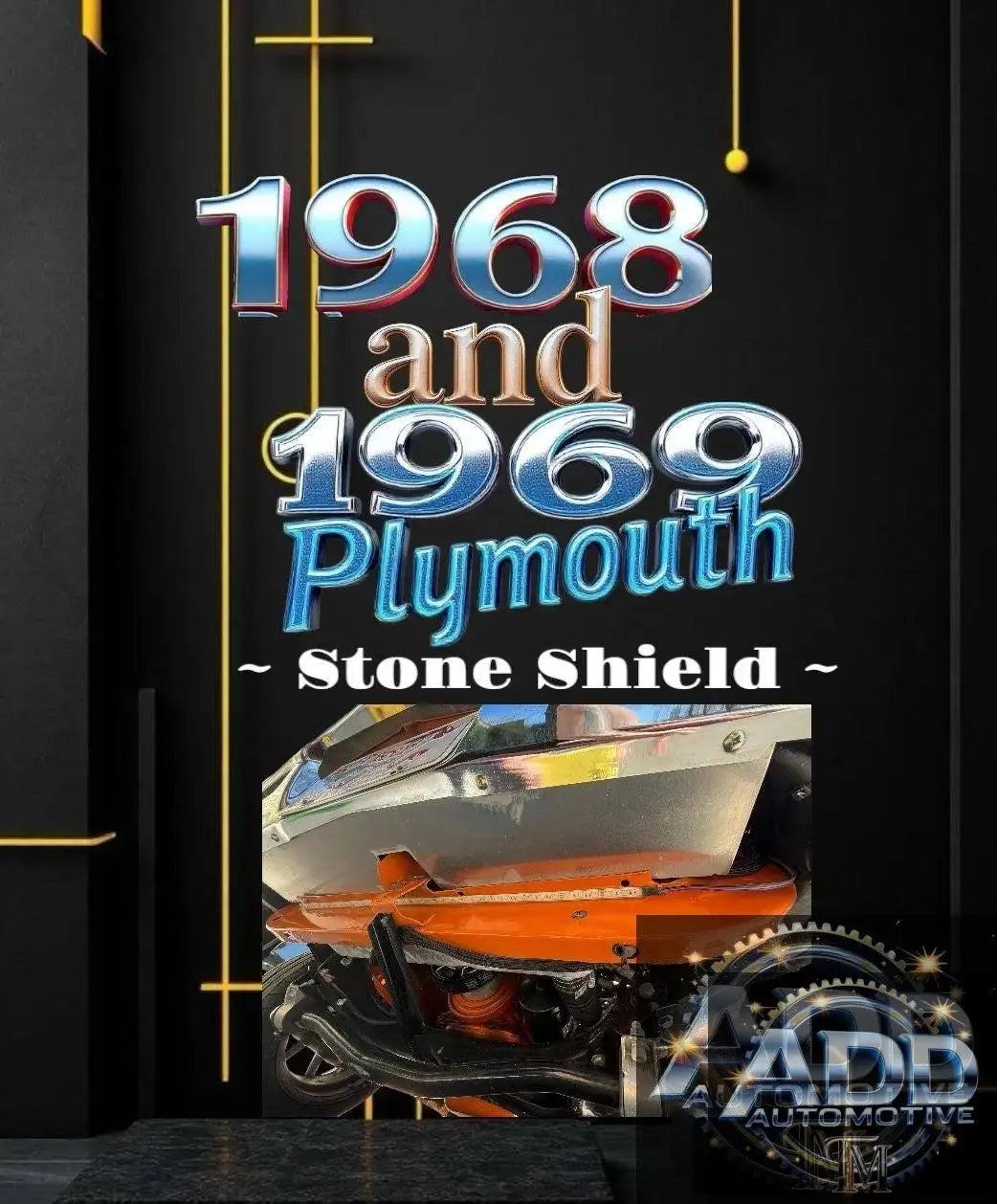 Plymouth Air Shield Stone Shield for 1968-1969 Roadrunner GTX Belvedere and Satellite with free shipping