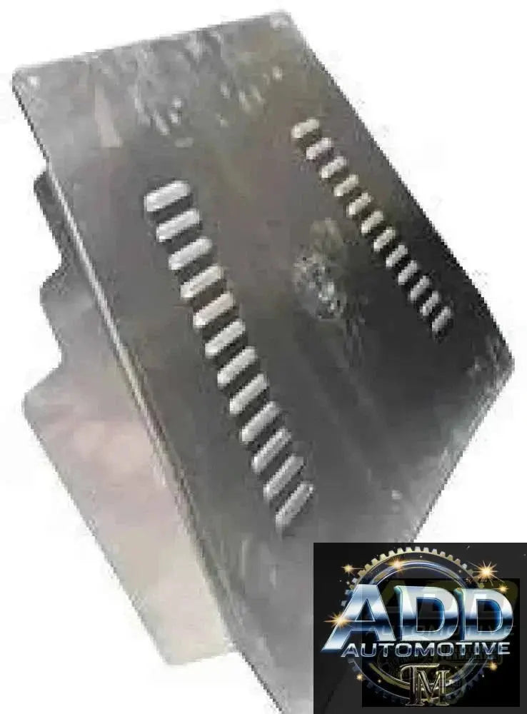 1999-2006 Toyota Tundra catalytic converter shield made of marine-grade aluminum with louvers and security bolts for theft protection and easy installation