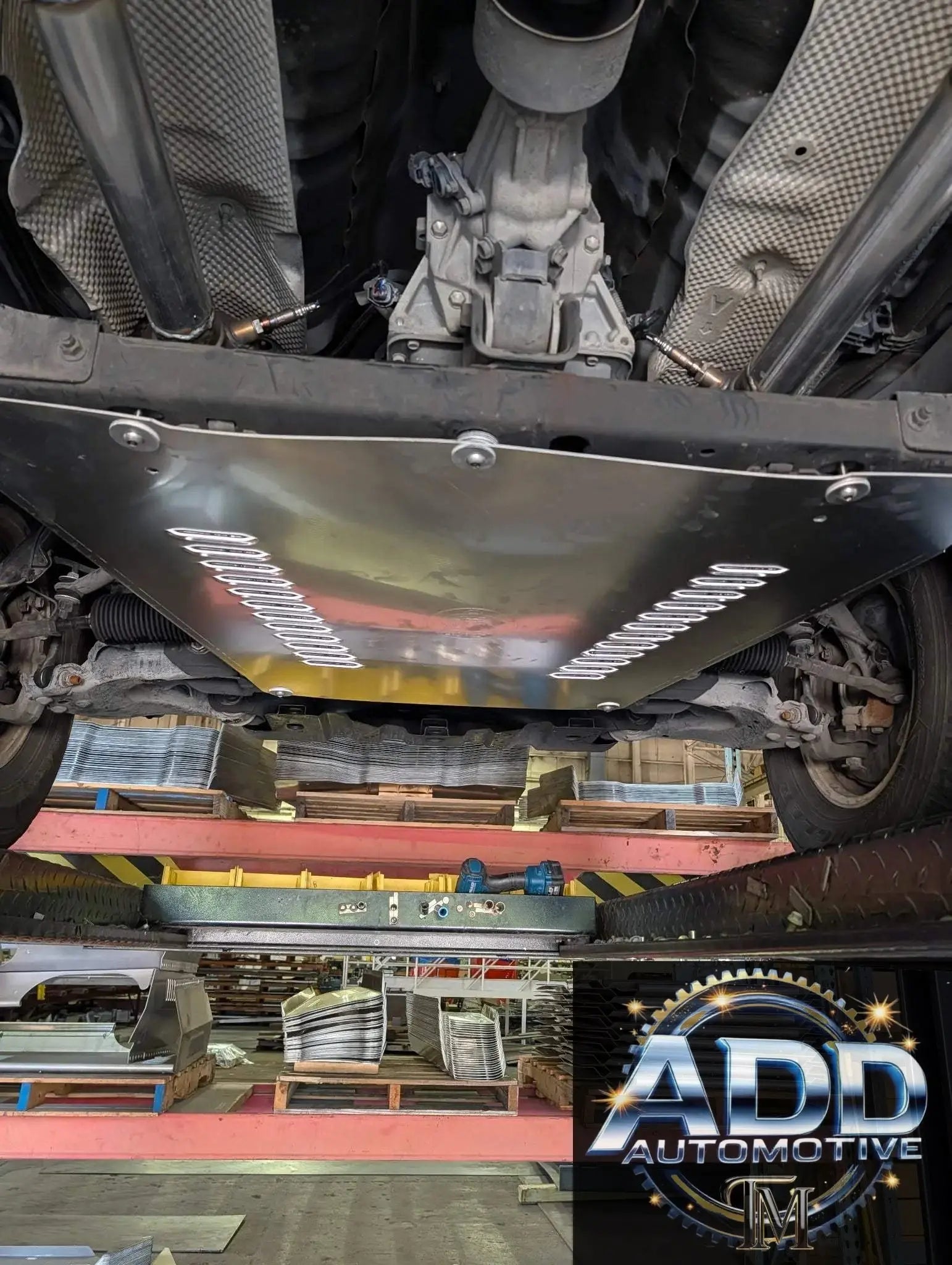 Toyota Sequoia Catalytic Converter Shield 2000-2007 marine-grade aluminum anti-theft skid plate underbody panel