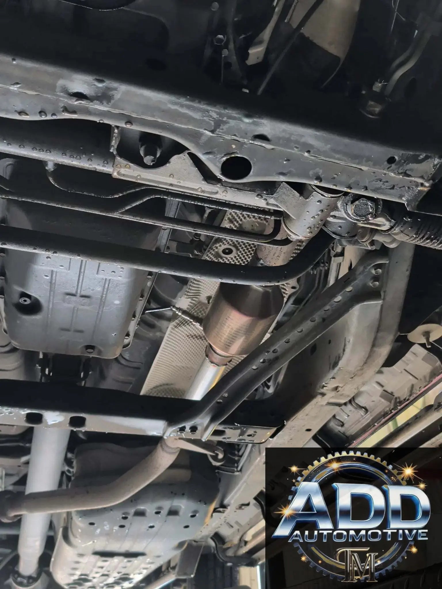1999-2006 Toyota Tundra catalytic converter shield made of marine-grade aluminum with louvers and security bolts for anti-theft protection