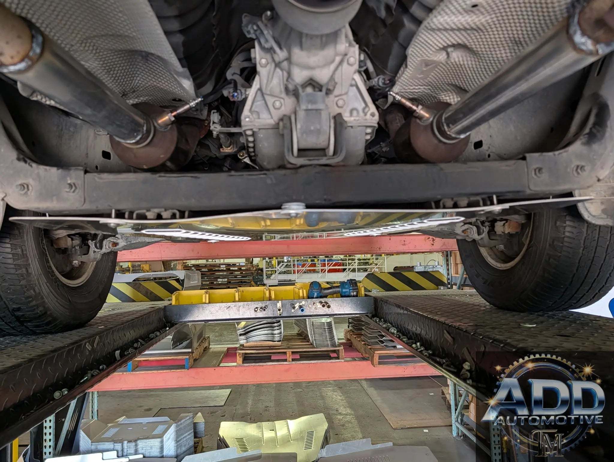 2000-2007 Toyota Sequoia catalytic converter shield made of marine-grade aluminum with ventilation louvers and security bolts for theft protection