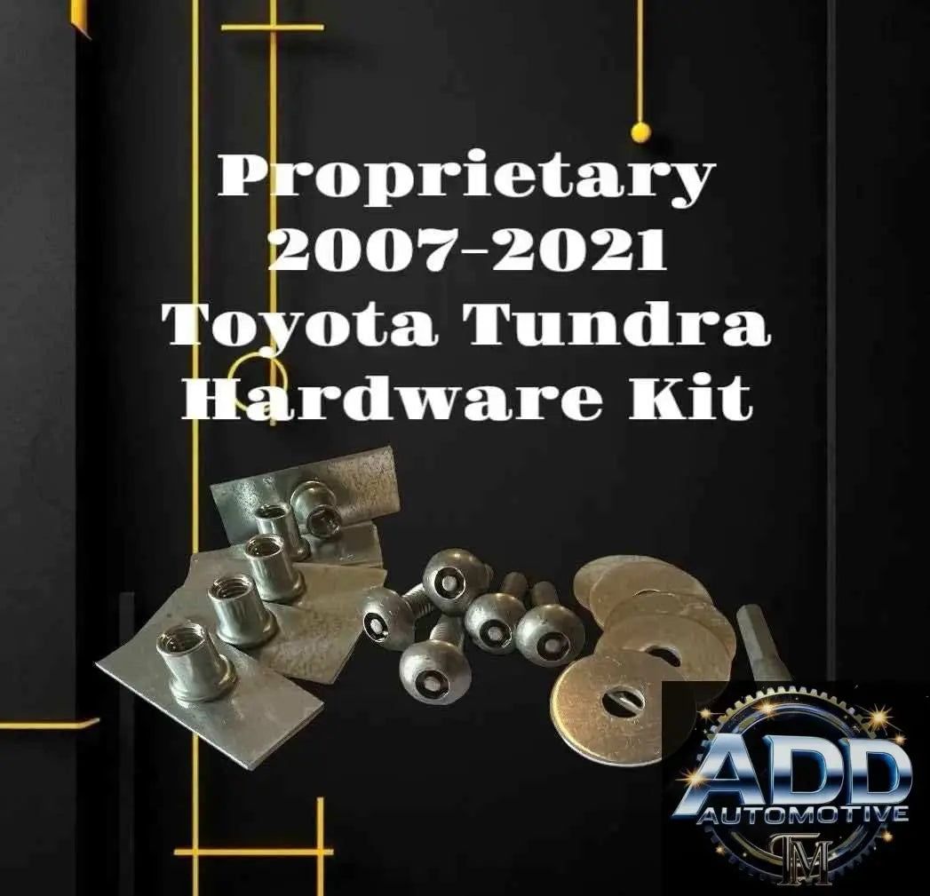 2007-2021 Toyota Tundra catalytic converter cat shield hardware kit with patented bolts and brackets