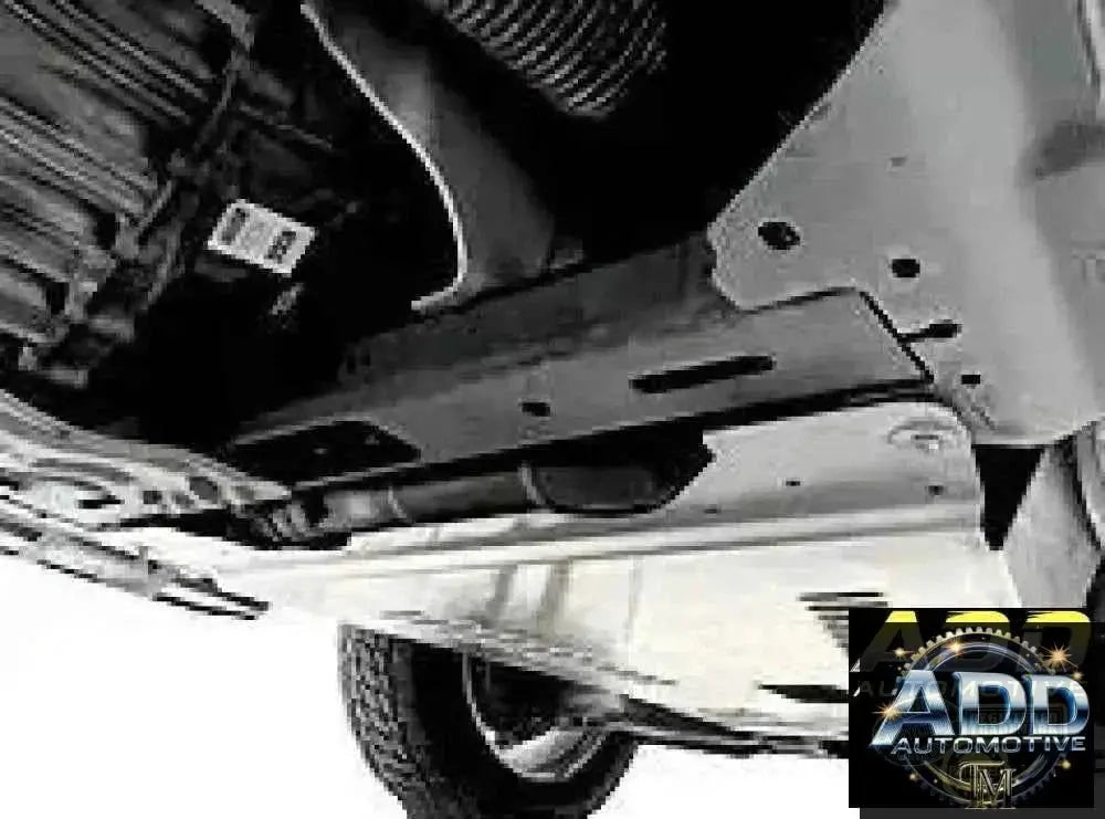 Silver Ford Expedition catalytic converter shield with louvers and security bolts, fits 2005-2026 models