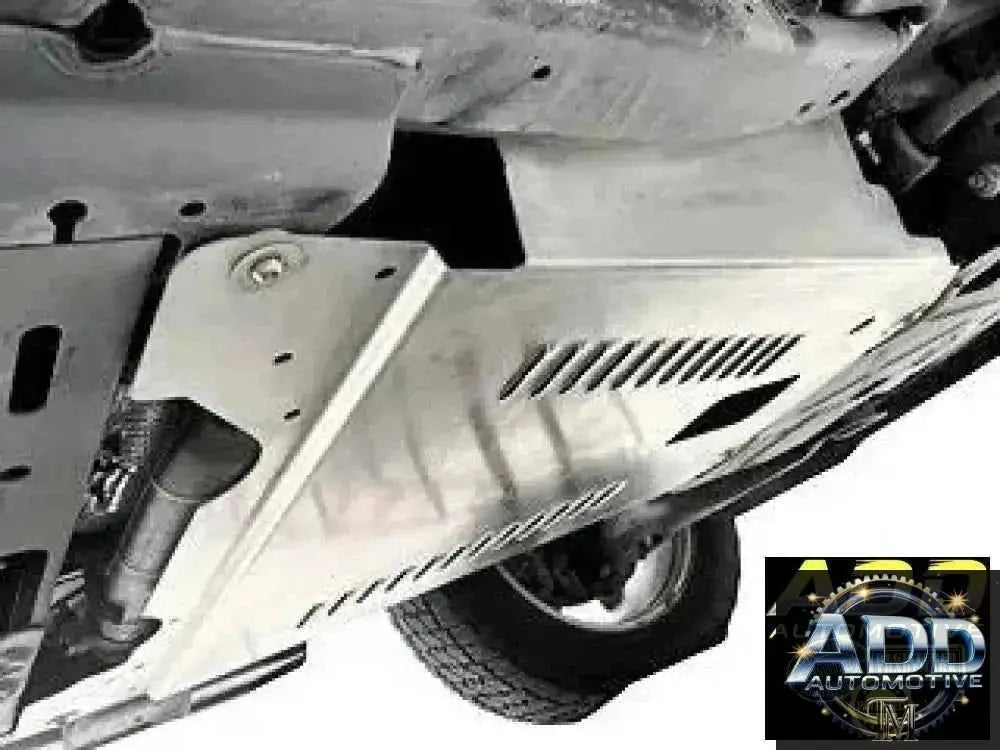 2005-2026 Ford Expedition catalytic converter shield made of marine-grade aluminum with louvers and security bolts for theft protection