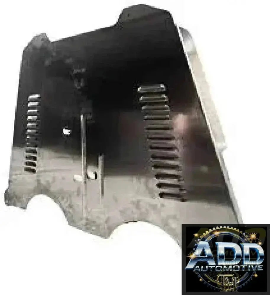 Toyota Tundra 2007-2026 catalytic converter anti-theft aluminum shield with ventilation louvers and security bolts