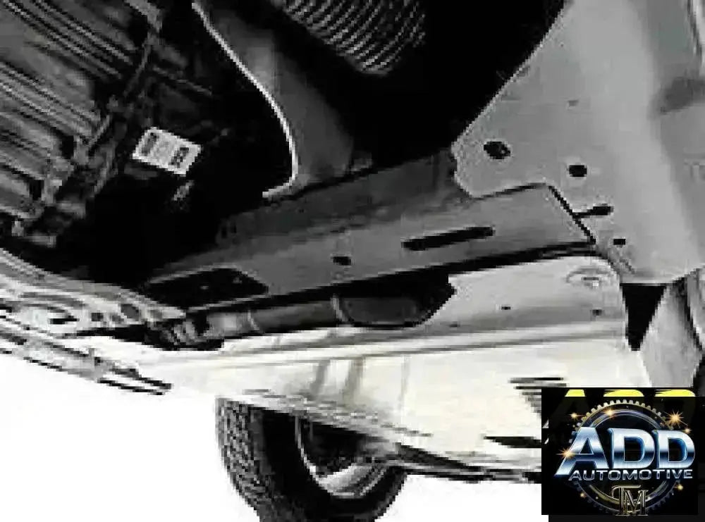 Silver Ford Expedition catalytic converter shield with louvers and security bolts, fits 2005-2026 models