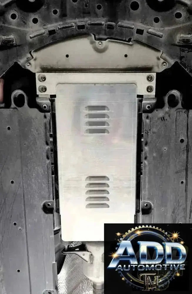 2016-2022 Toyota Prius catalytic converter shield with ventilated marine-grade aluminum and security bolts for theft protection