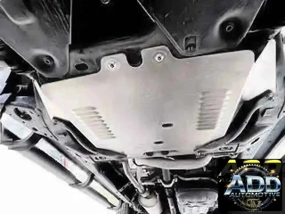 2016-2023 Toyota Tacoma 4x4 catalytic converter shield with marine-grade aluminum and security bolts for theft protection