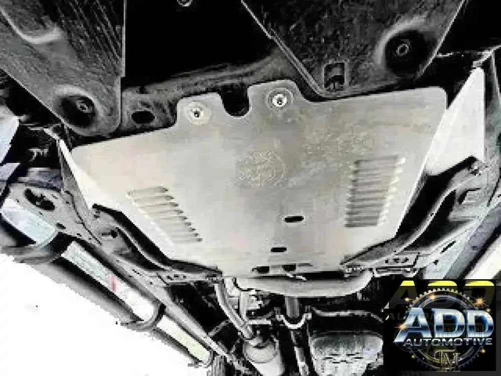 2016-2023 Toyota Tacoma 4x4 catalytic converter shield marine-grade aluminum anti-theft skid plate with louver vents and security bolts