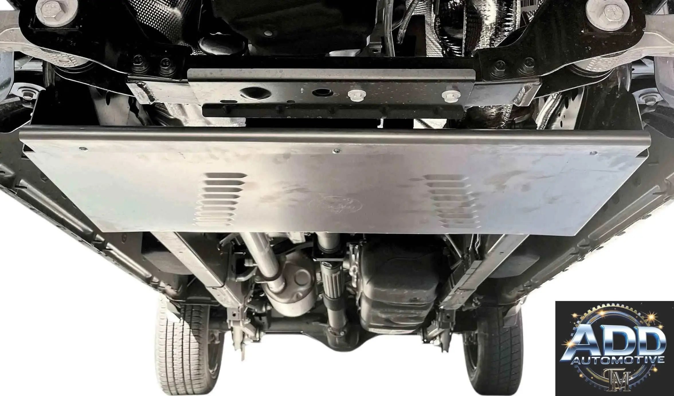 Ram 1500 Catalytic Converter Shield installed under truck for theft protection and durability