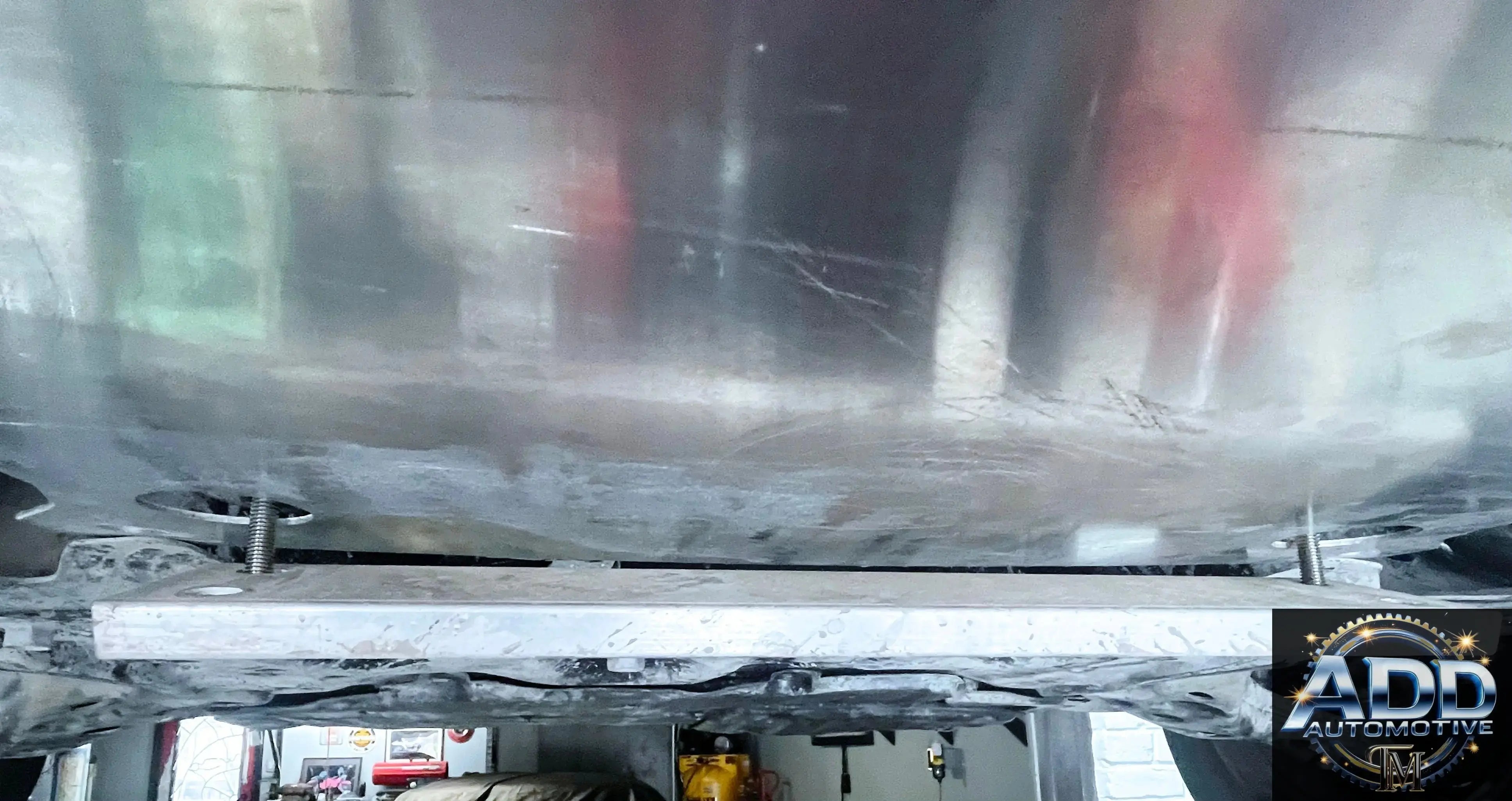2020-2026 Toyota Corolla catalytic converter shield installed under vehicle for theft protection
