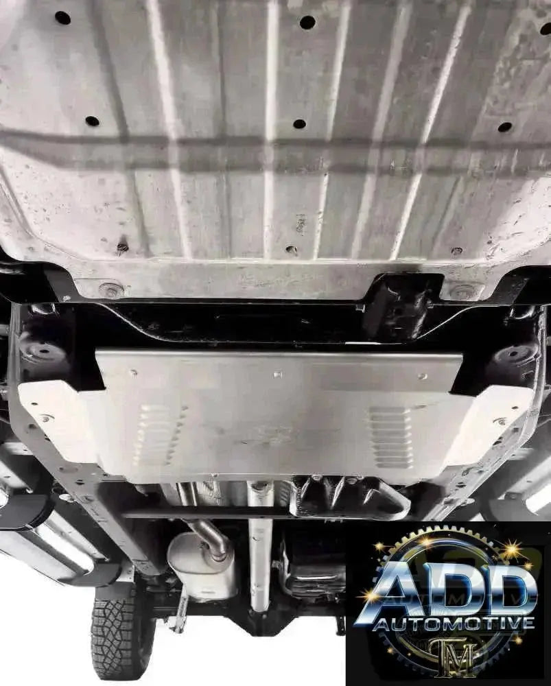 2021-2026 Chevrolet Suburban catalytic converter shield made of marine-grade aluminum with louvers and security bolts for theft protection and easy installation