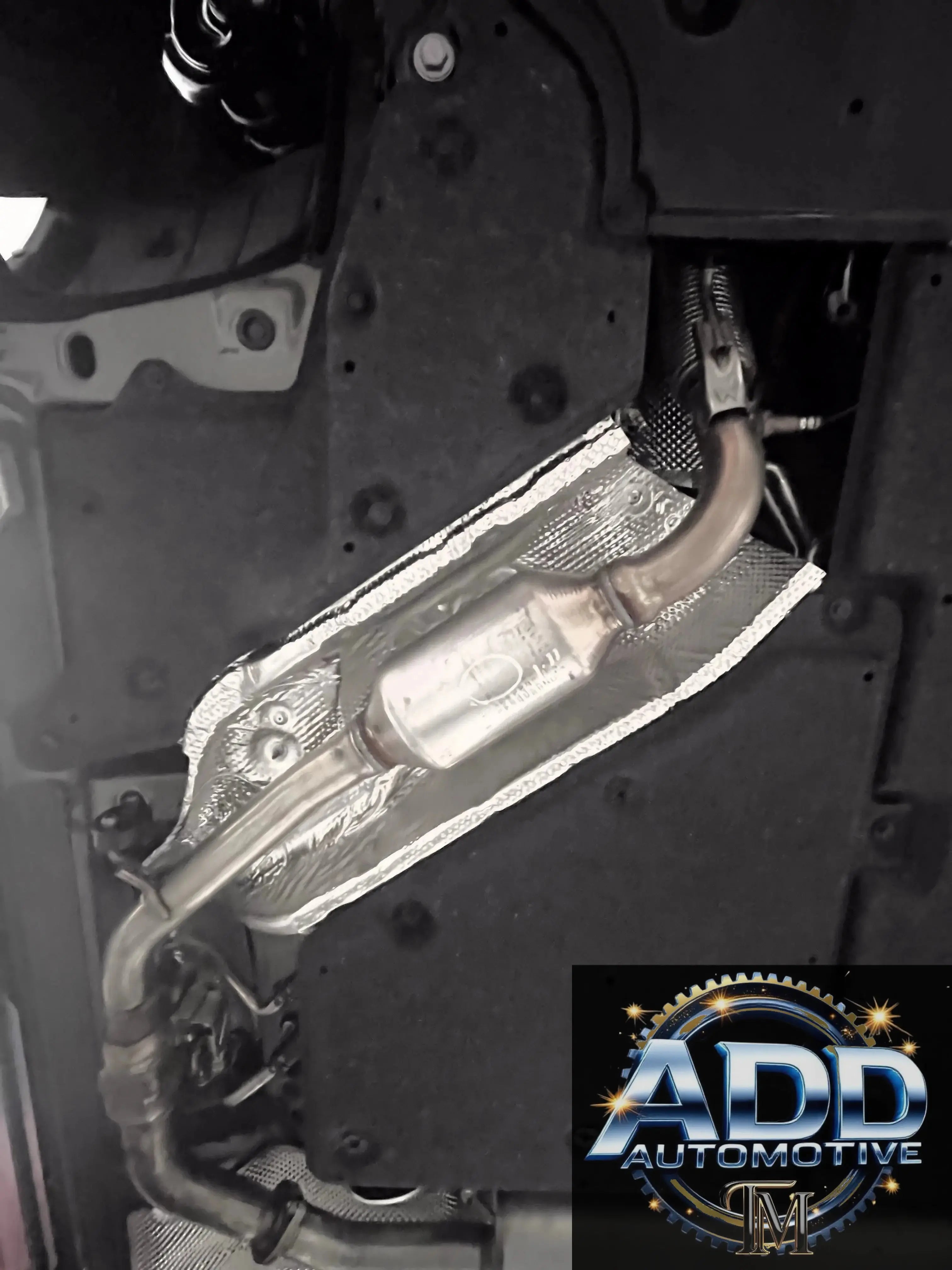 2021-2026 Toyota Sienna Hybrid catalytic converter shield made of marine-grade aluminum with anti-theft design