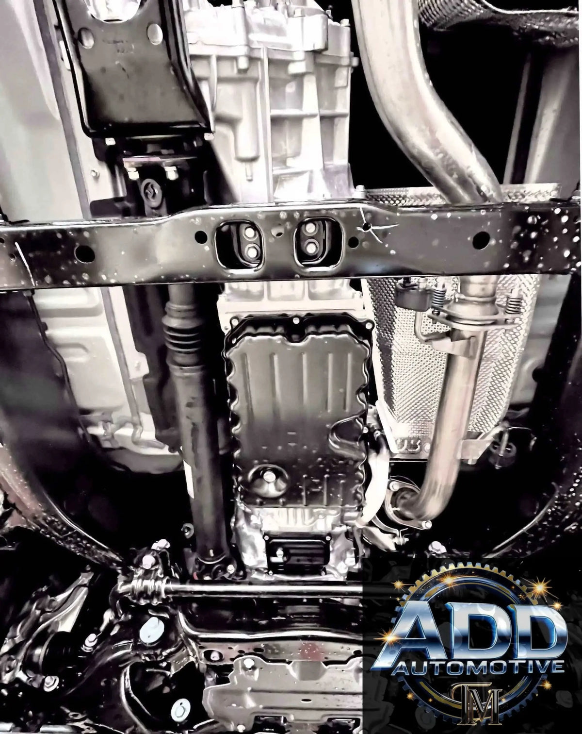 2024-2026 Toyota Tacoma Hybrid catalytic converter shield in marine grade aluminum with security bolts and louvers for ventilation
