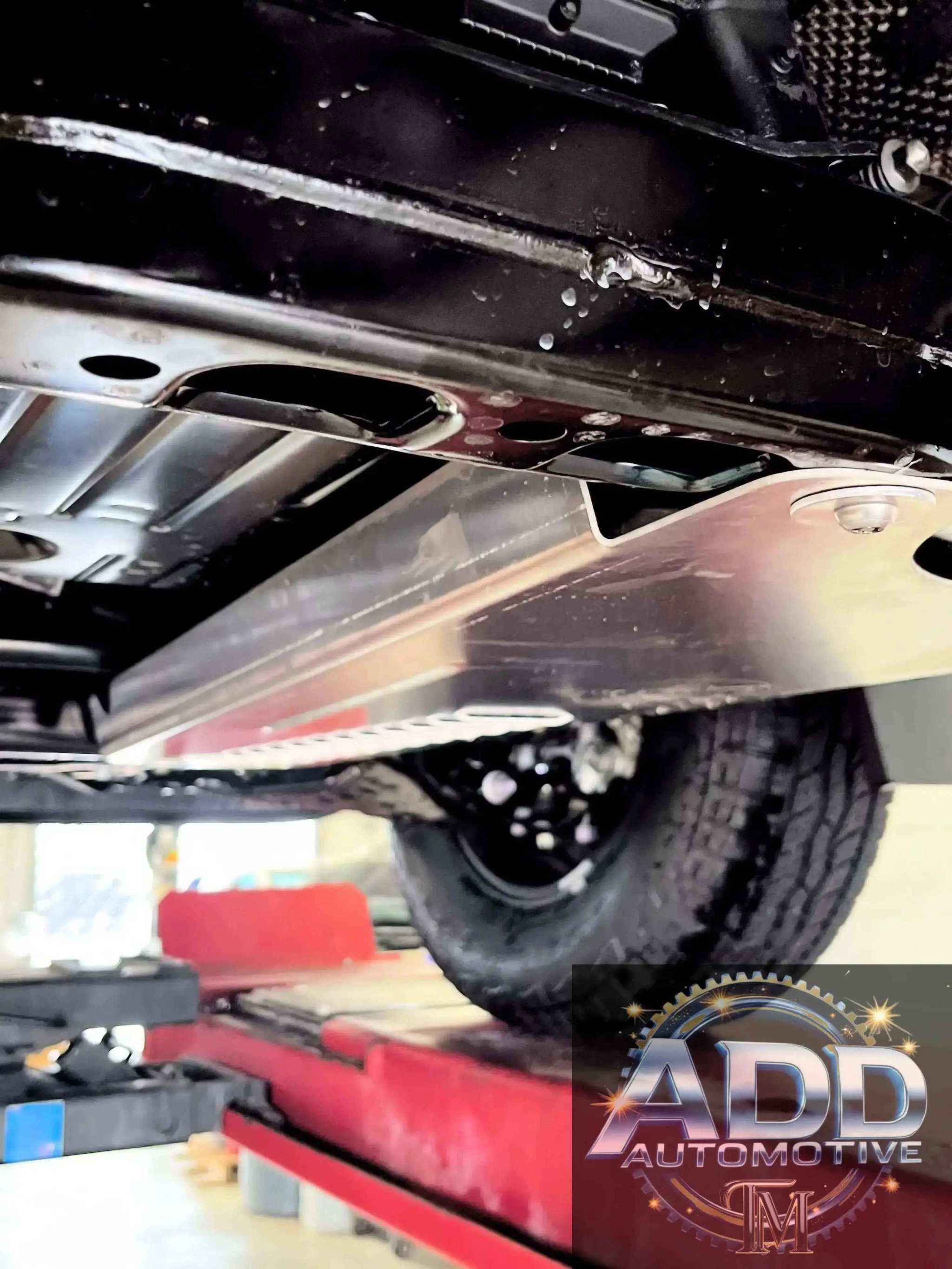 2025-2026 Toyota 4Runner Hybrid catalytic converter shield made from marine-grade aluminum with security hardware and ventilation louvers