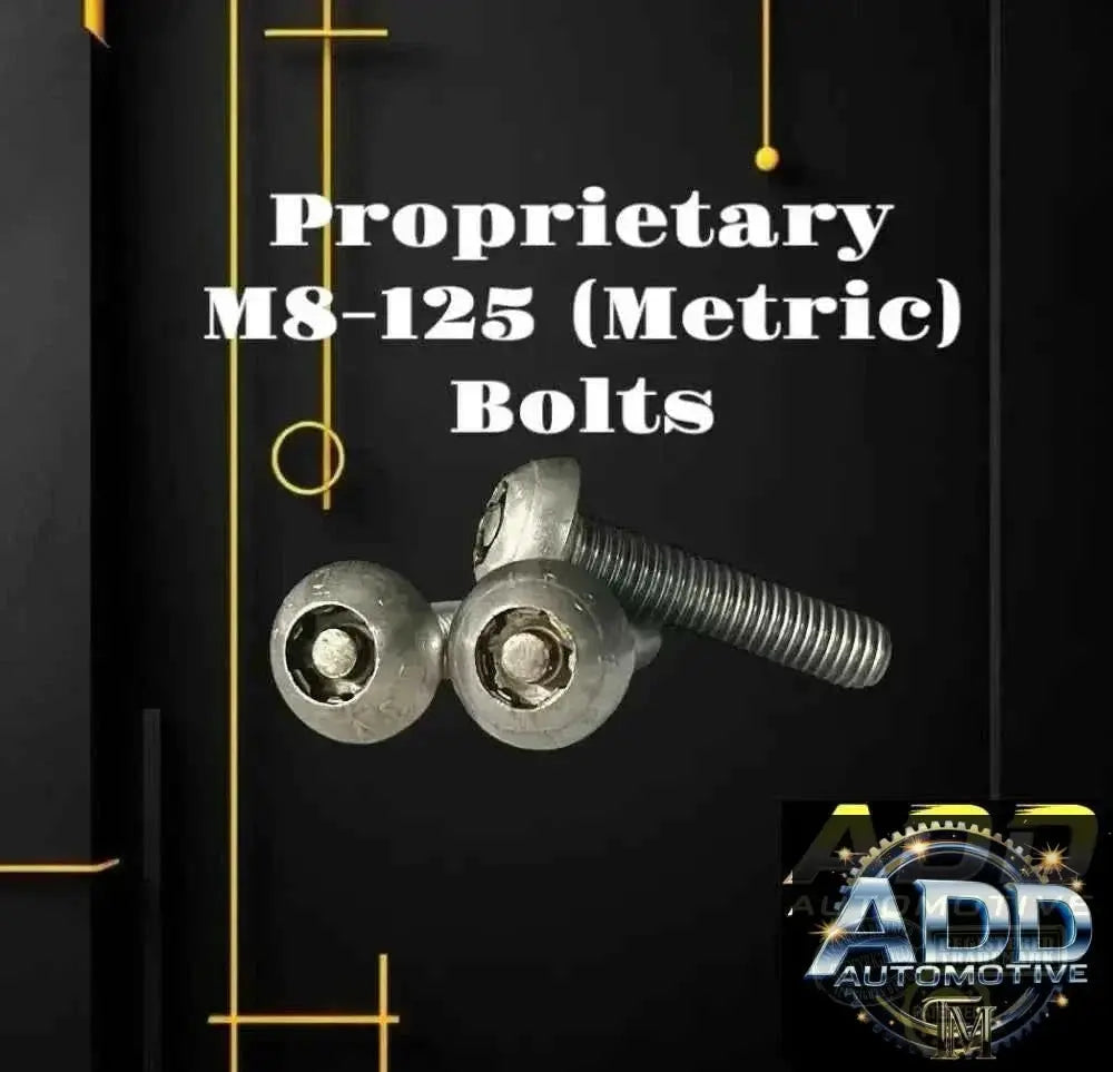 Patented M8-125 security bolt with recessed drive and rounded head for vehicle anti-theft and catalytic converter shields