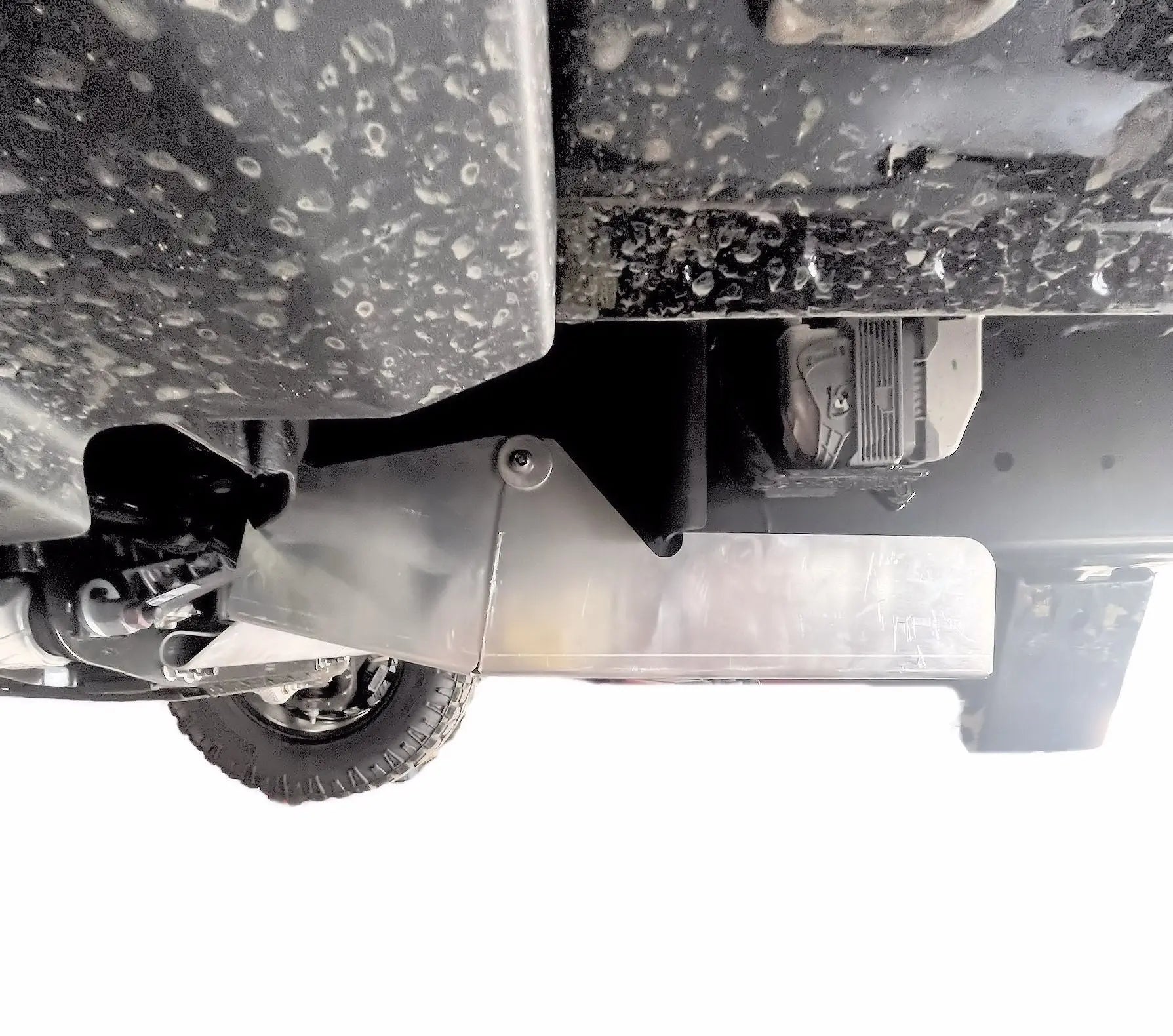 2019-2024 Ram 1500 Catalytic Converter Shield with No OEM Rear Shield RAM 1500 with NO OEM REAR SHIELD